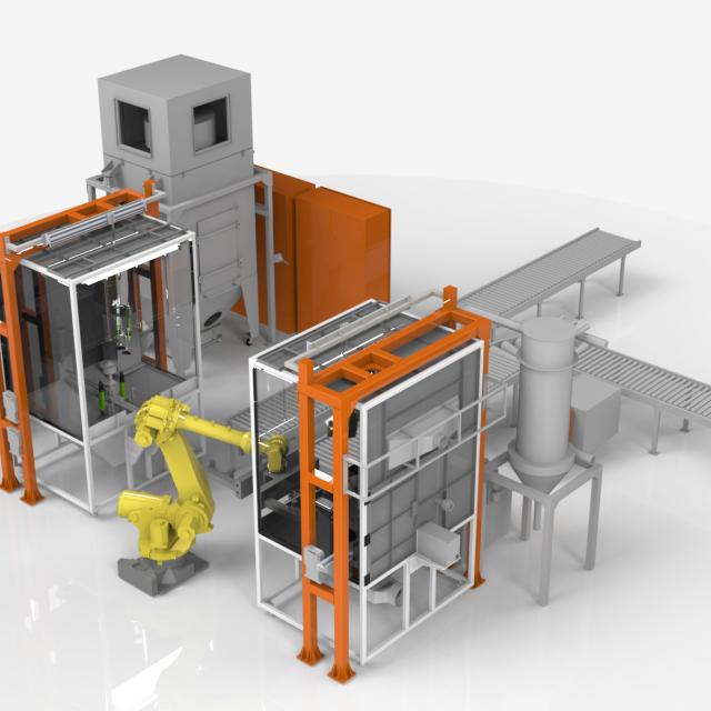 Power coating production line